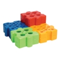 Puzzle rack combinato autoclavabile 121°C in pp accostabili colori assortiti cf.4 pz. - 40021